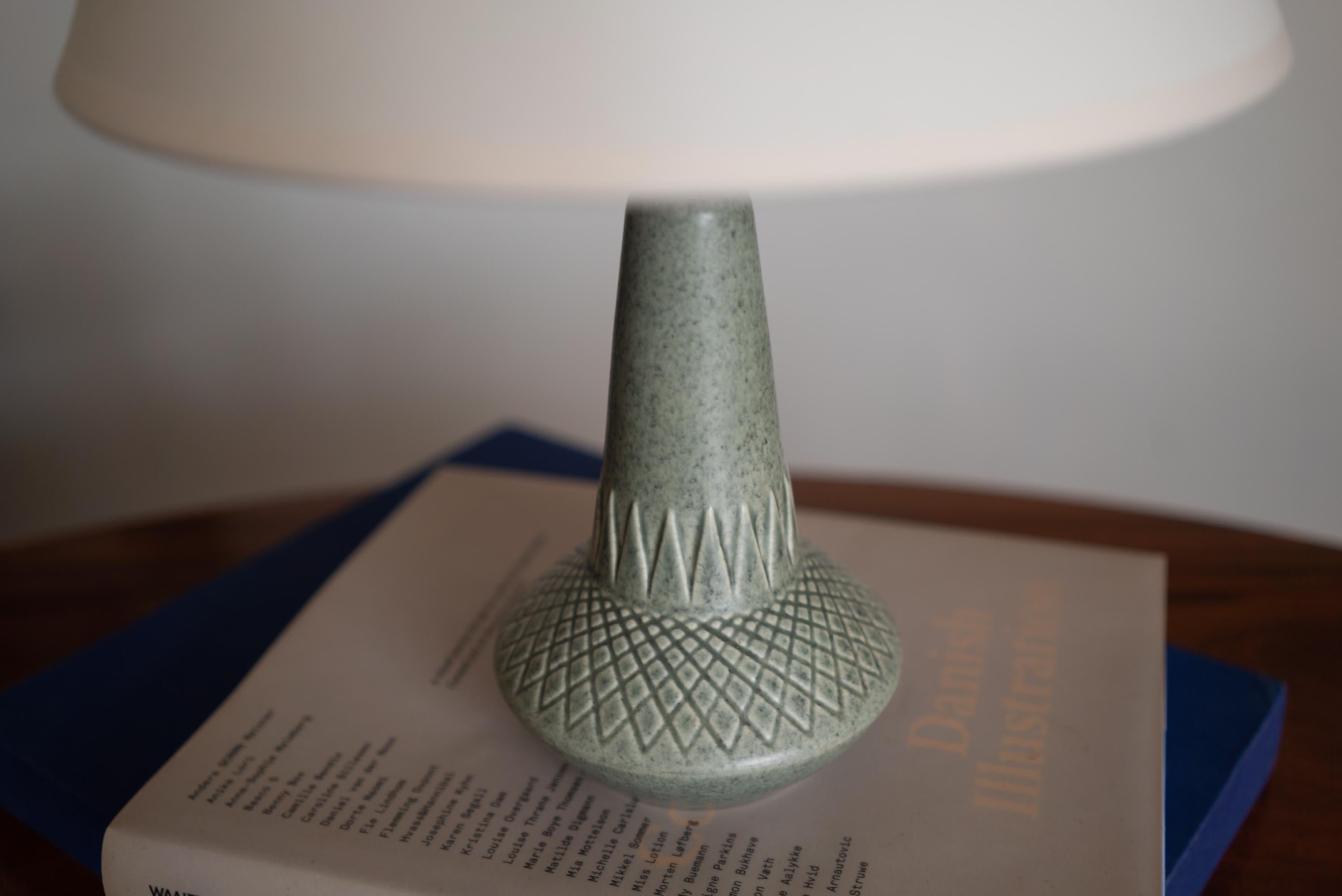 Vernissé Lampe de table danoise du milieu du siècle Soholm 1960s Einar Johansen en vente