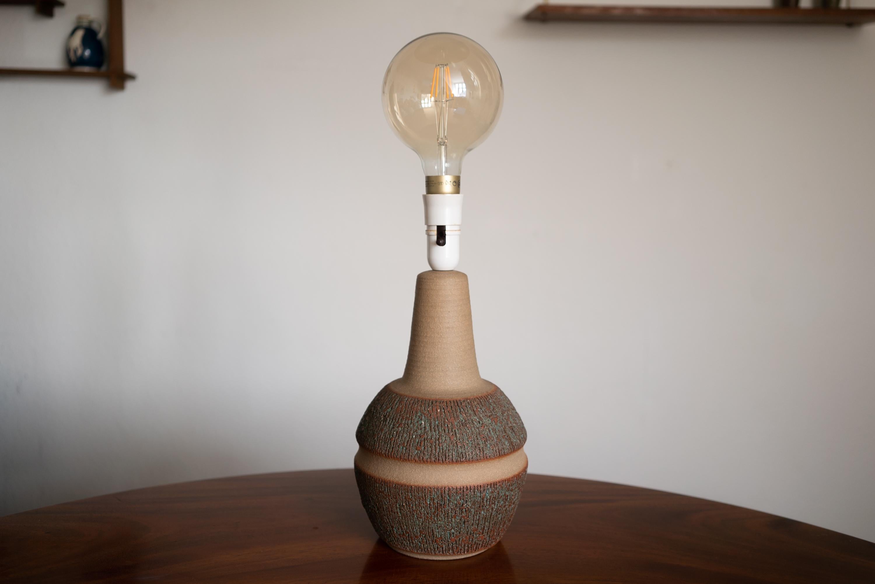 Vernissé Lampe de table danoise du milieu du siècle Soholm 1960s Einar Johansen en vente