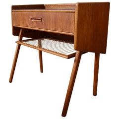 Danish Midcentury Teak and Rosewood Night Table, 1960s