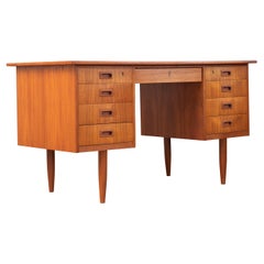 Danish Midcentury Teak Desk in the Style of Kai Kristiansen