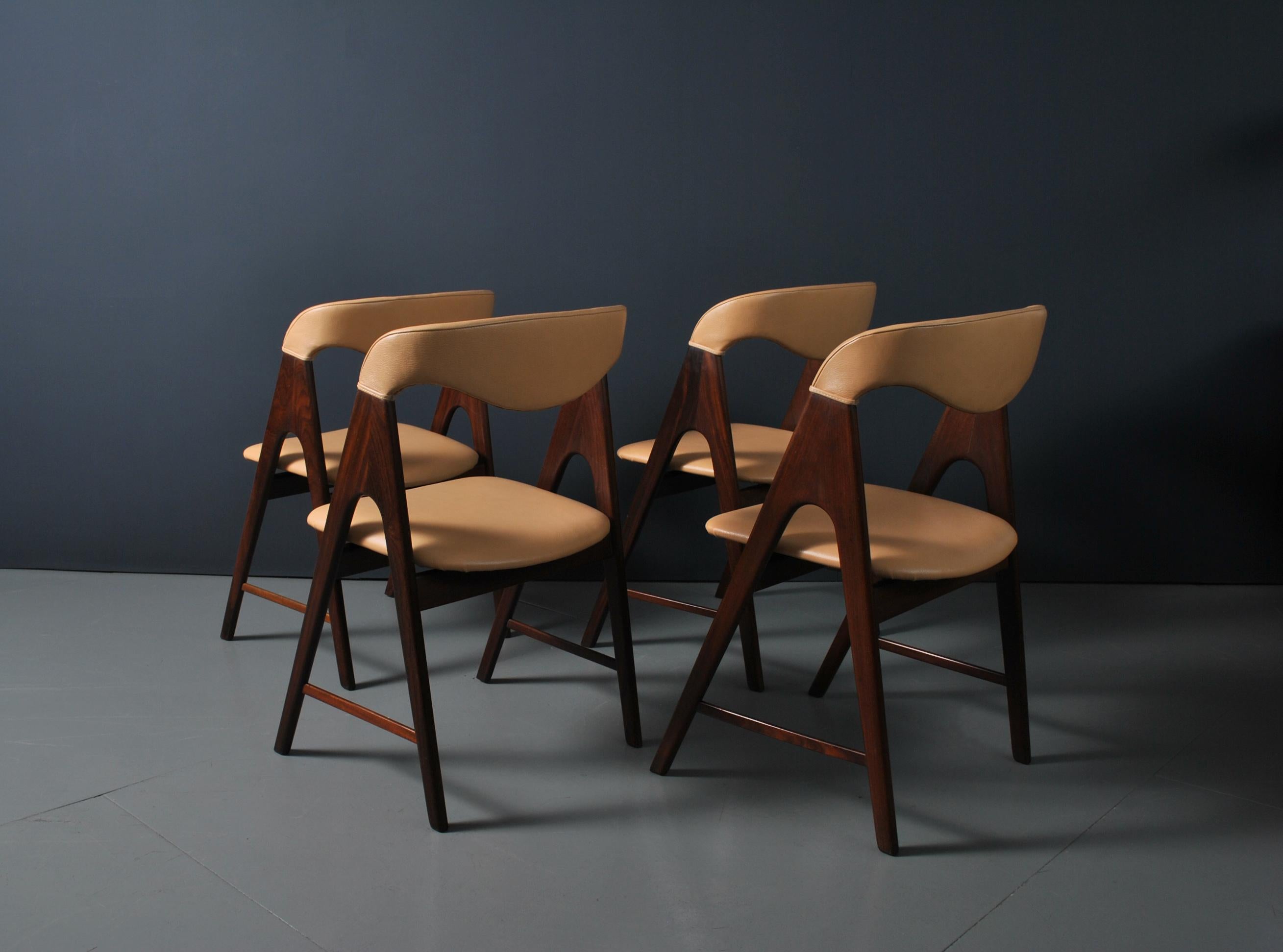 Danish Midcentury Teak Dining Chairs 3