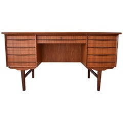 Danish Midcentury Teak Executive Desk, 1960s