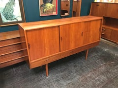 Danish Midcentury Teak Highboard Sideboard by Aerthoj Jensen & Molholm, Herning