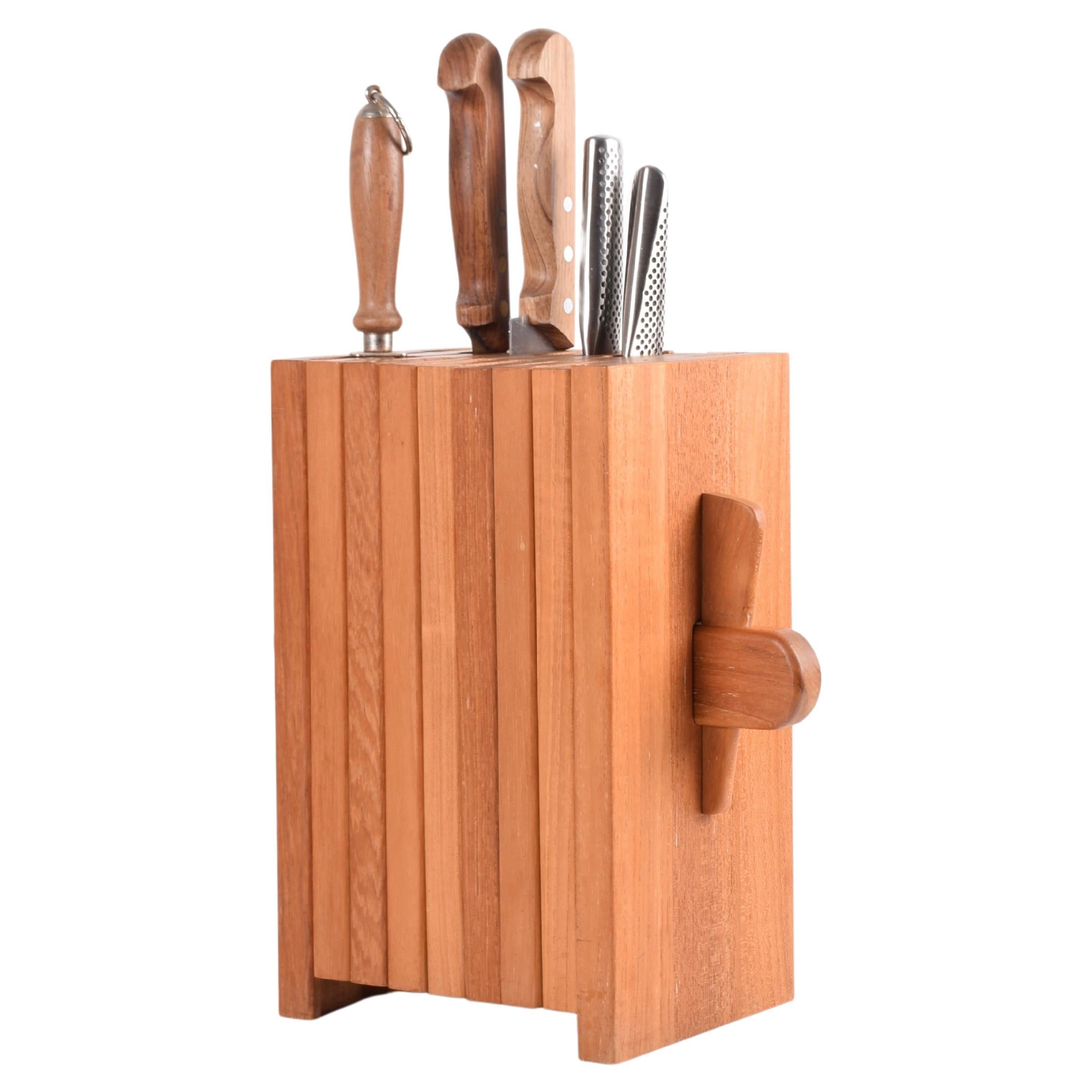 Rare to find knife storage block from the Danish wood manufacturer 