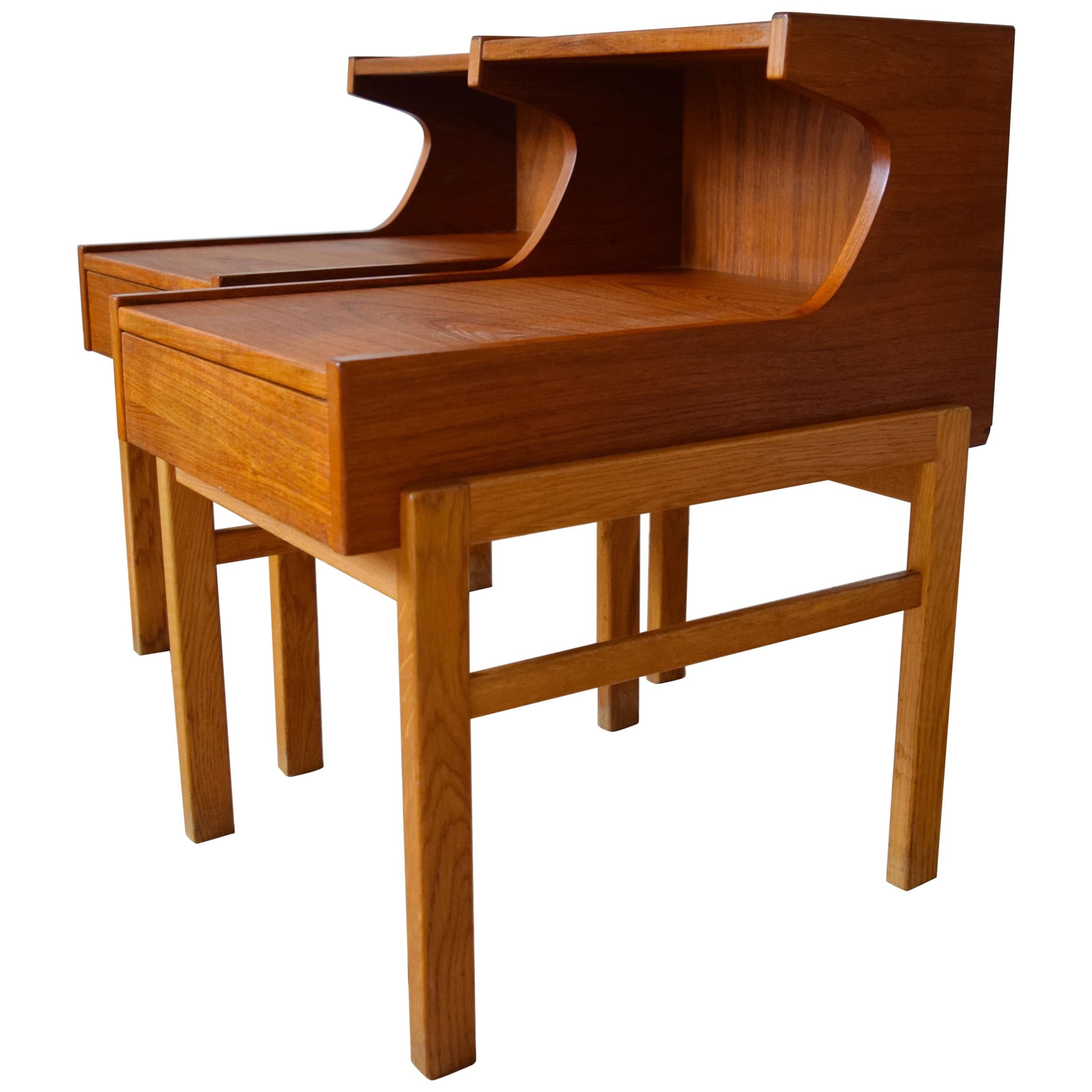 Danish Midcentury Teak Night Tables, 1960s