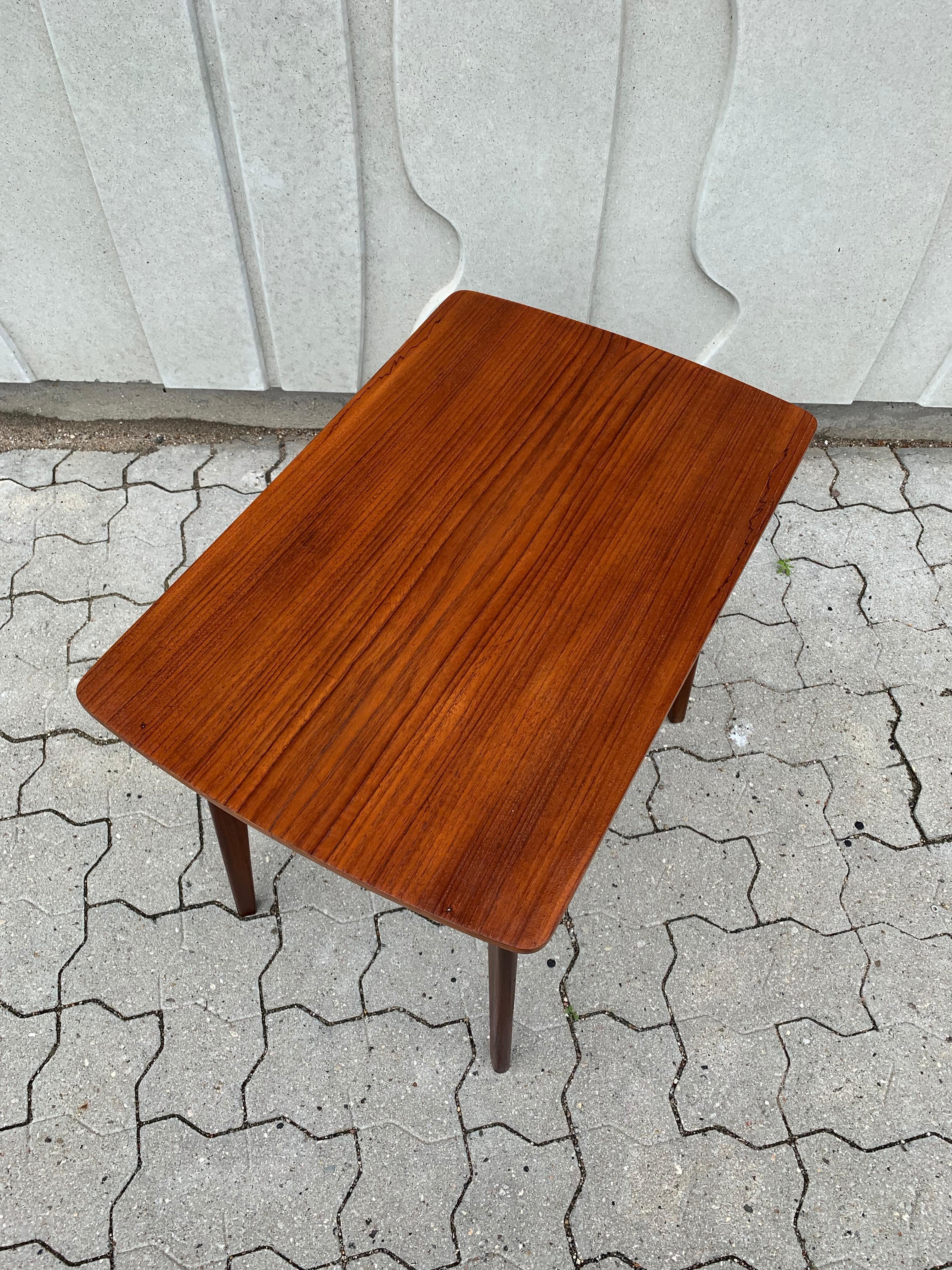 Danish Midcentury Teak Side Table, 1950s 8