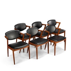 Danish Mid-Century Teak Z-Chair, Model 42, by Kai Kristiansen, 1960s, Set of 6