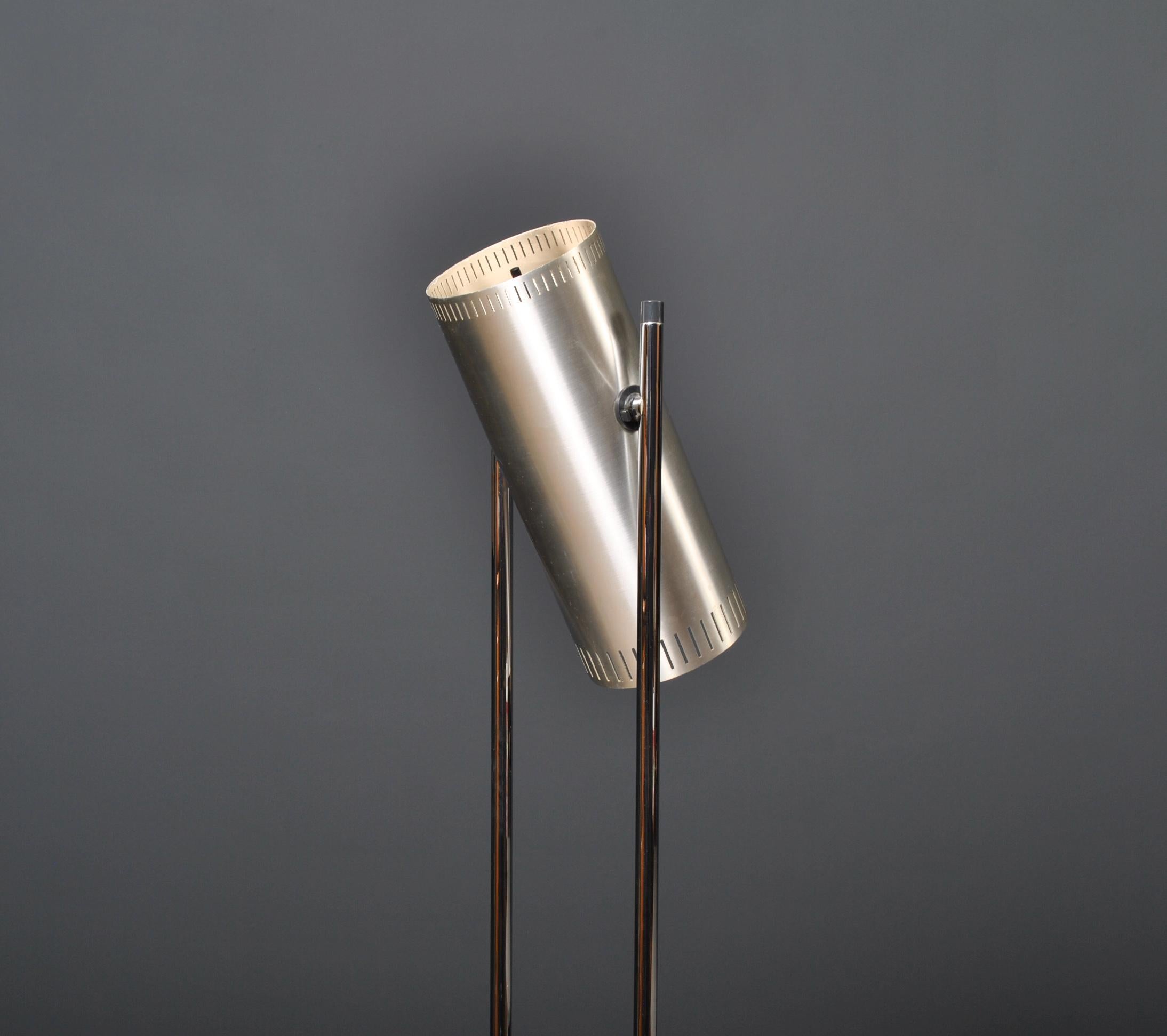 20th Century Danish Midcentury Trombone Floor Lamp, Jo Hammerborg
