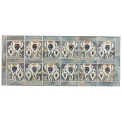 Danish Midcentury Wall Decoration with Tiles by Royal Copenhagen, 1960s