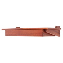 Danish Midcentury Wall-Mounted Console shelf in Teak by Kai Kristiansen