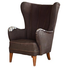 Sedie Wingback in Wood