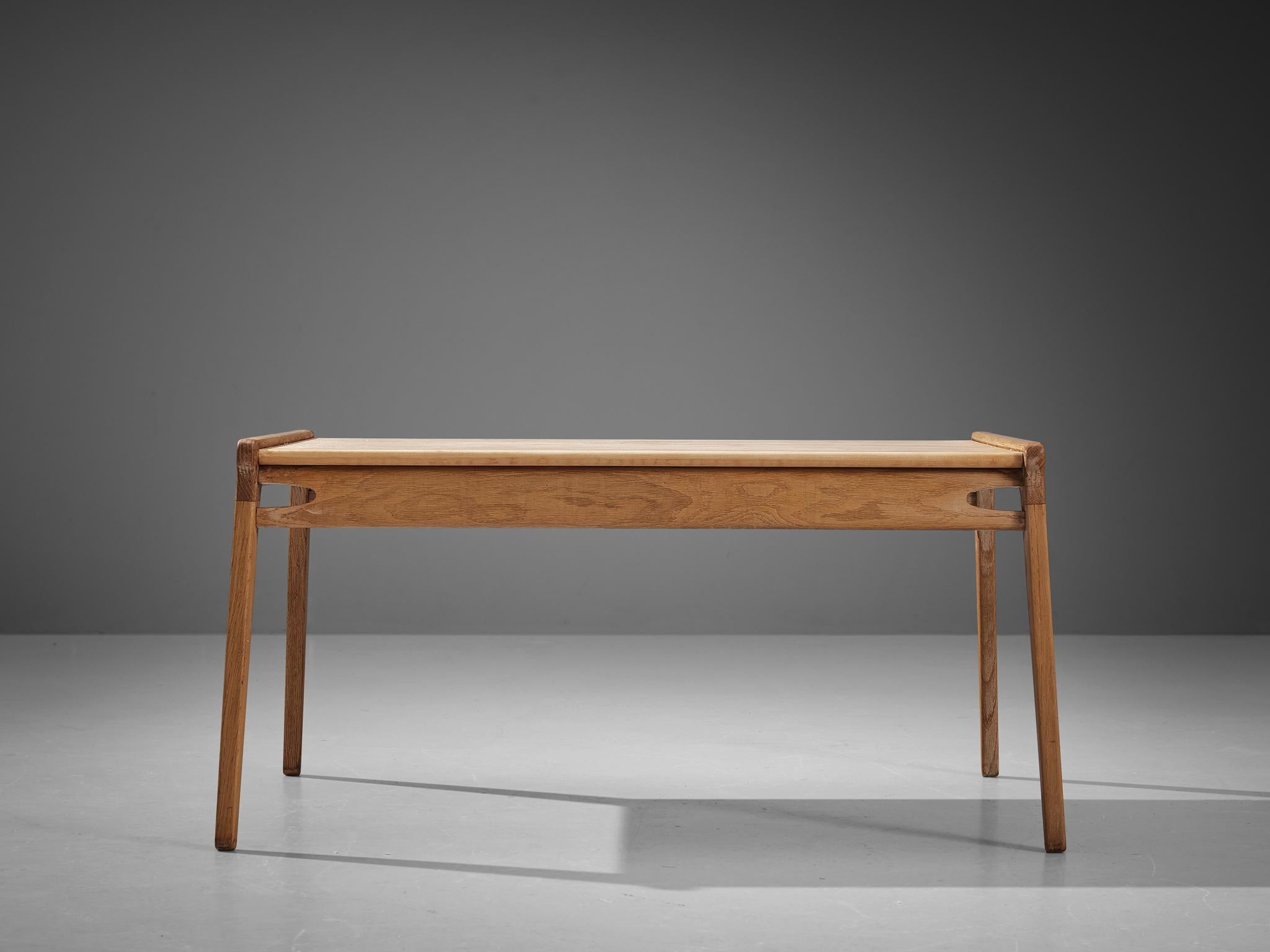 Scandinave moderne Table basse minimaliste danoise en chêne et érable  en vente