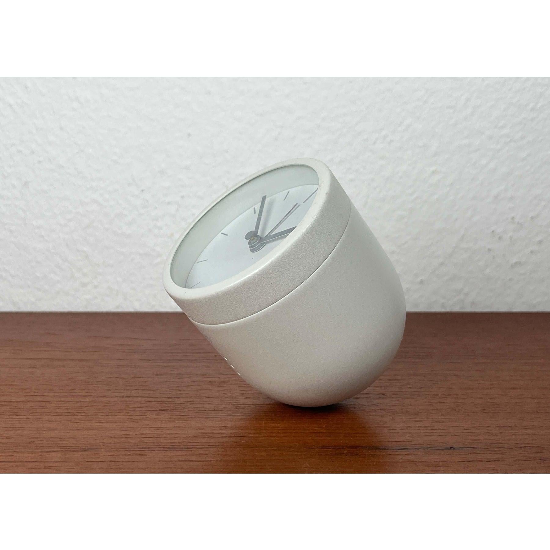 Metal Danish Minimalist Model Norm Tumbler Alarm Clock by Norm Architects for Menu For Sale