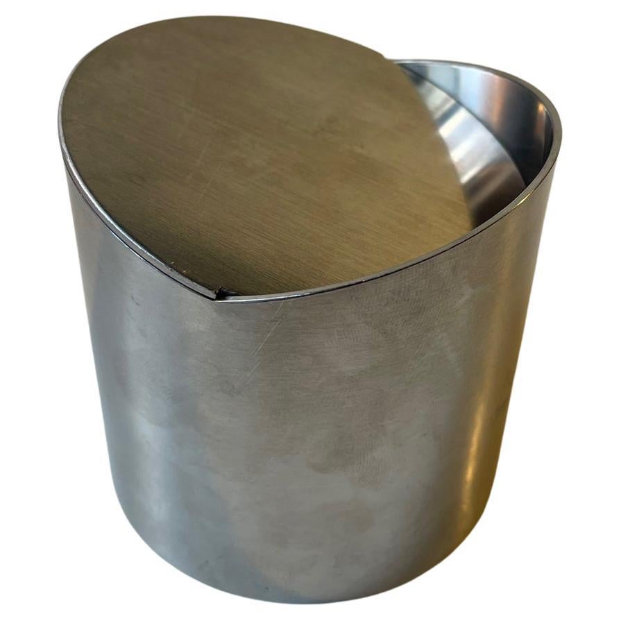 Danish Minimalist Stainless Steel Ashtray by Roelandt for Stelton, 1980s For Sale
