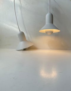 Danish Minimalist White Confetti Pendant Lamp by Claus Bonderup - Focus, 1970s