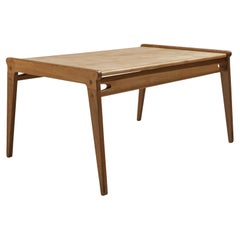 Table basse minimaliste danoise en chêne et érable