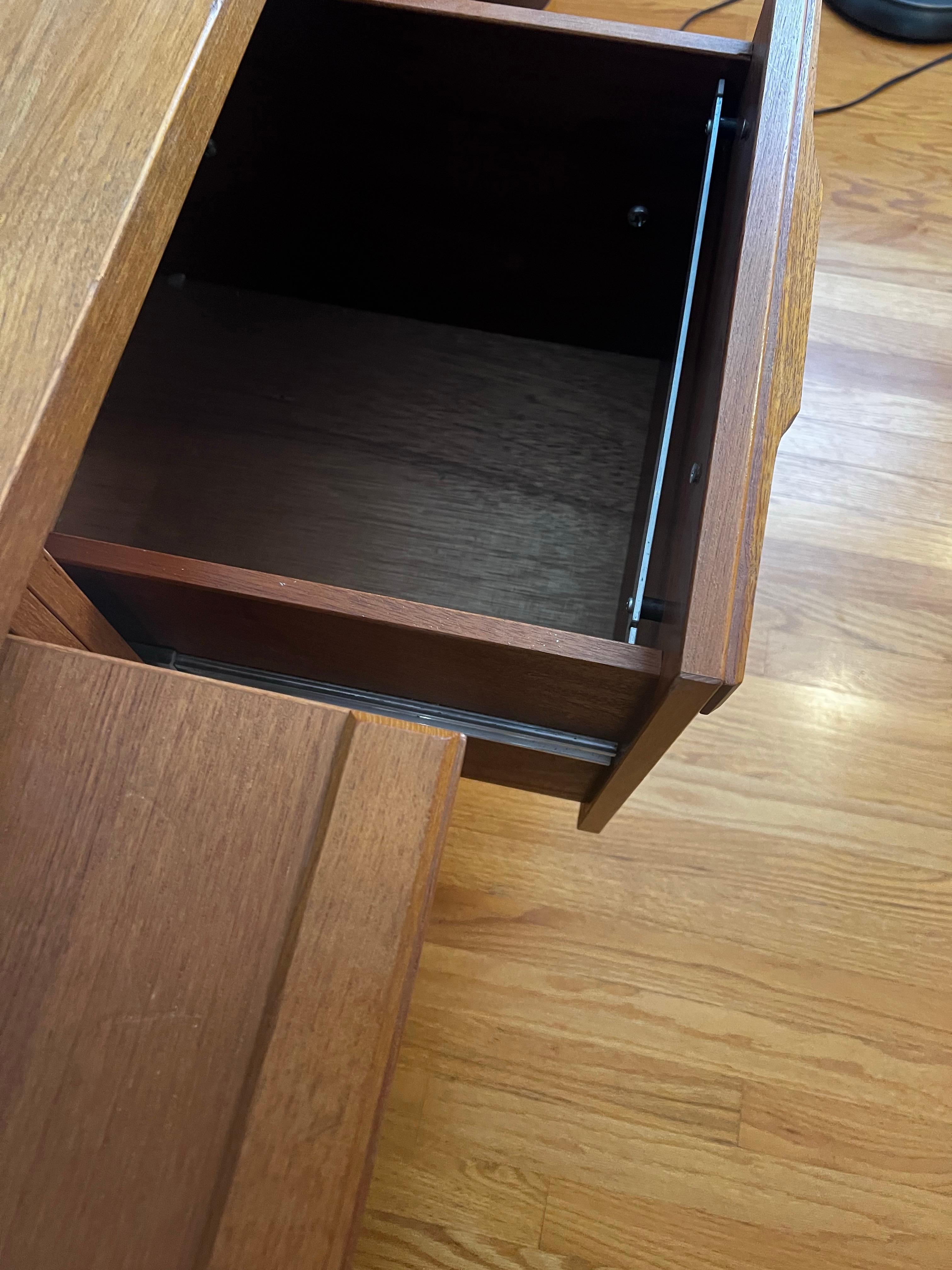Danish Mobler Teak Wood Filing Cabinet/Credenza - Mid Century Modern For Sale 6