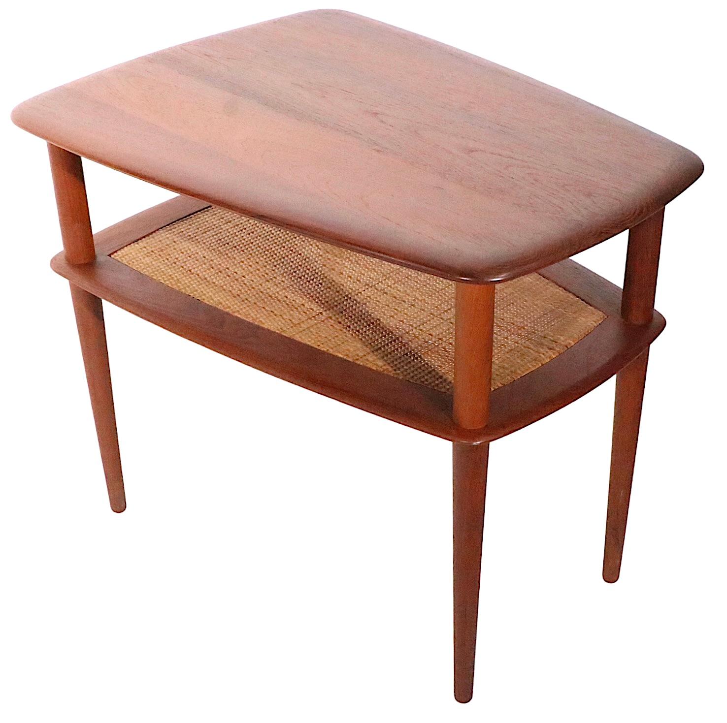 Mid-20th Century Danish Mod Century Two Tier End Table by Peter Hvidt & Oral Molgaard, Nielsen  For Sale