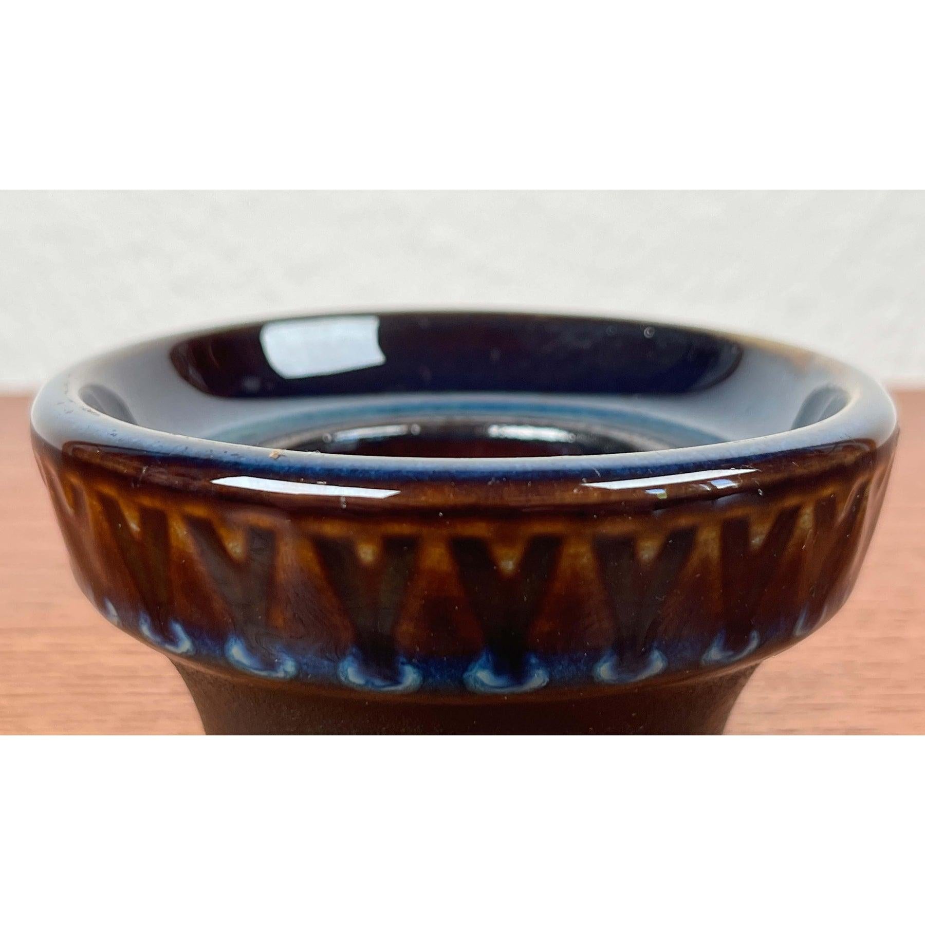 Danish Model 3211 Pottery Candleholder by Einar Johansen for Søholm, 1960s In Good Condition For Sale In Hamburg, DE