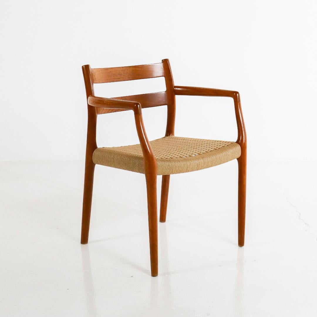 Danish Model 67 Dining Chair by Niels Möller 1960s For Sale 4