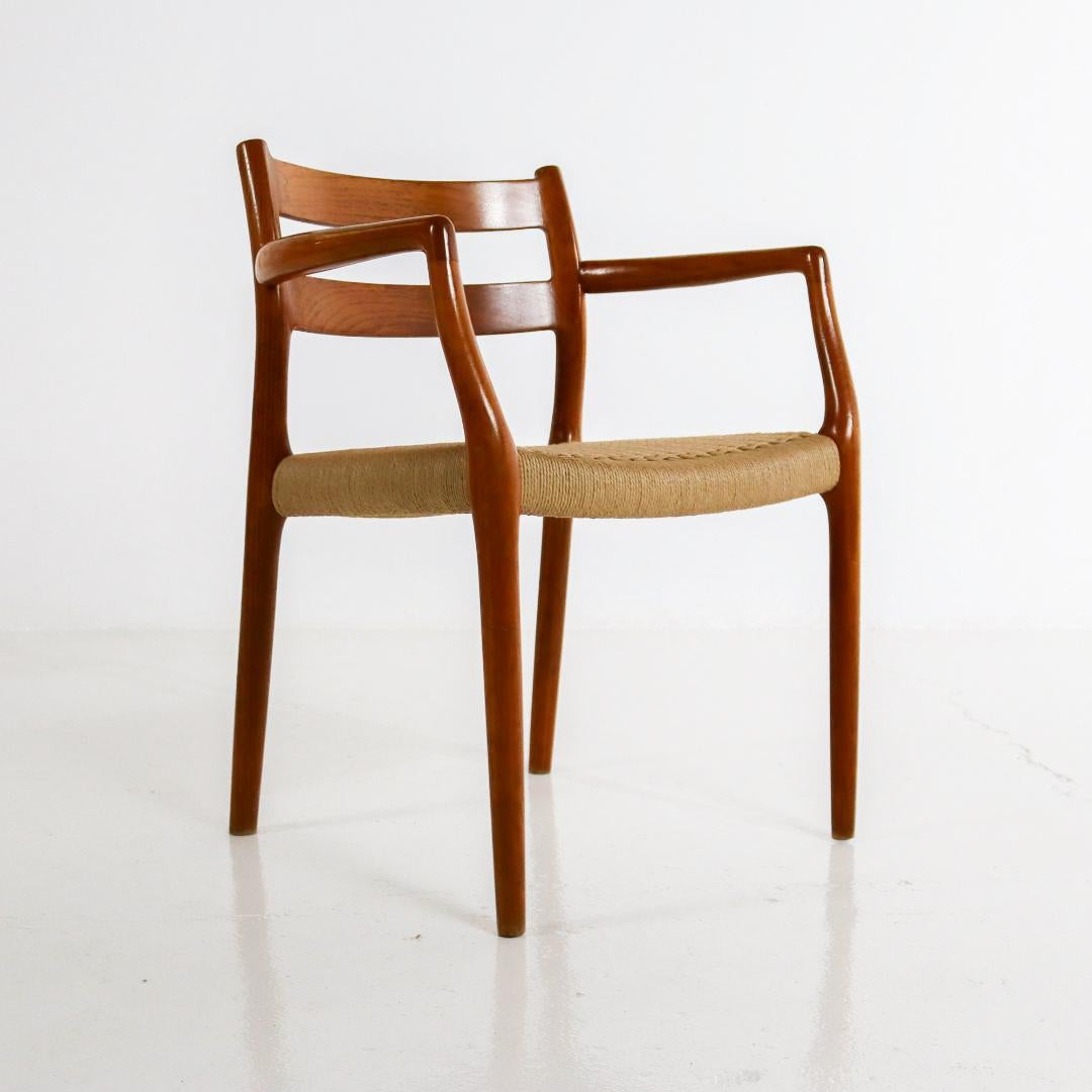 Danish Model 67 Dining Chair by Niels Möller 1960s For Sale 7