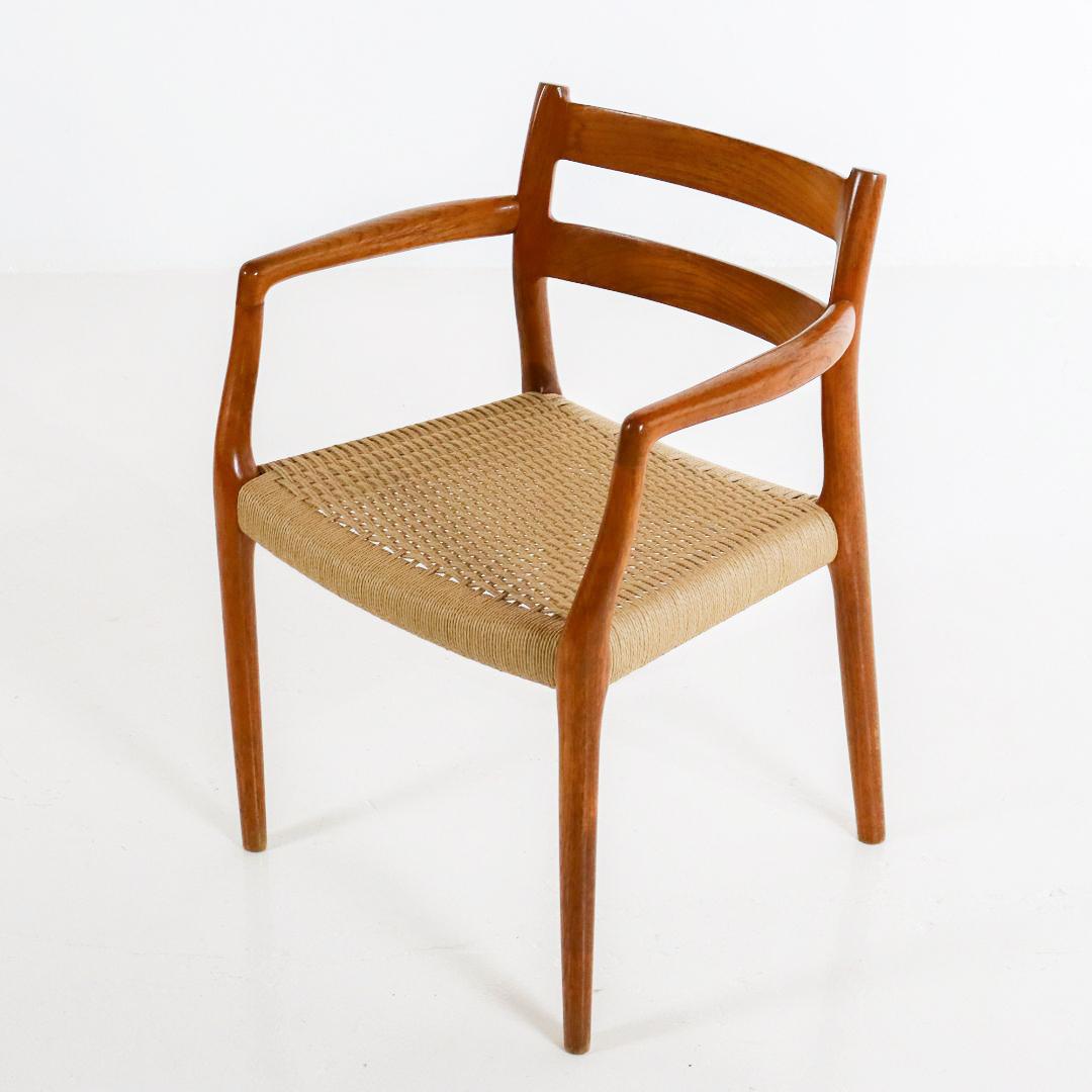 Mid-20th Century Danish Model 67 Dining Chair by Niels Möller 1960s For Sale