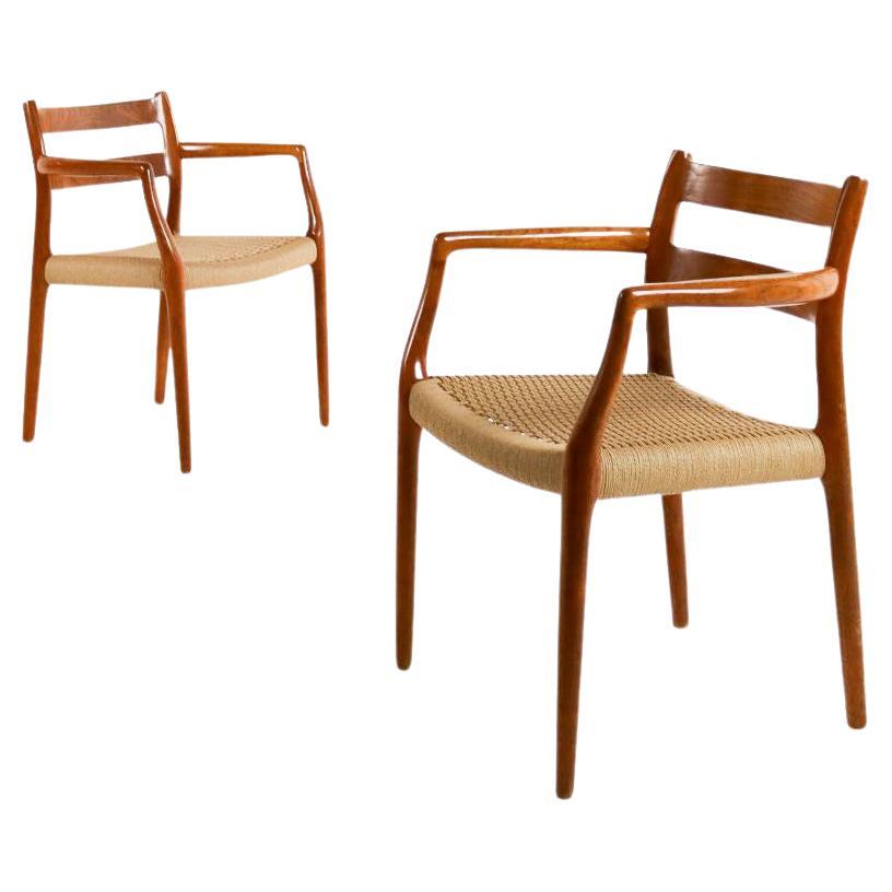 Danish Model 67 Dining Chair by Niels Möller 1960s For Sale