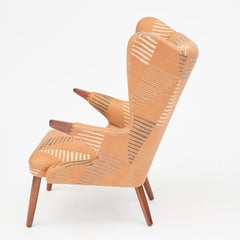 Danish Model 91 "Papa Bear" Lounge Chair by Svend Skipper, Newly Upholstered