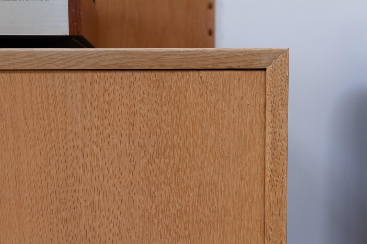 Parete attrezzata moderna danese a 1 campata modulare in Oak di Poul Cadovius per Cado 1960. in vendita 8
