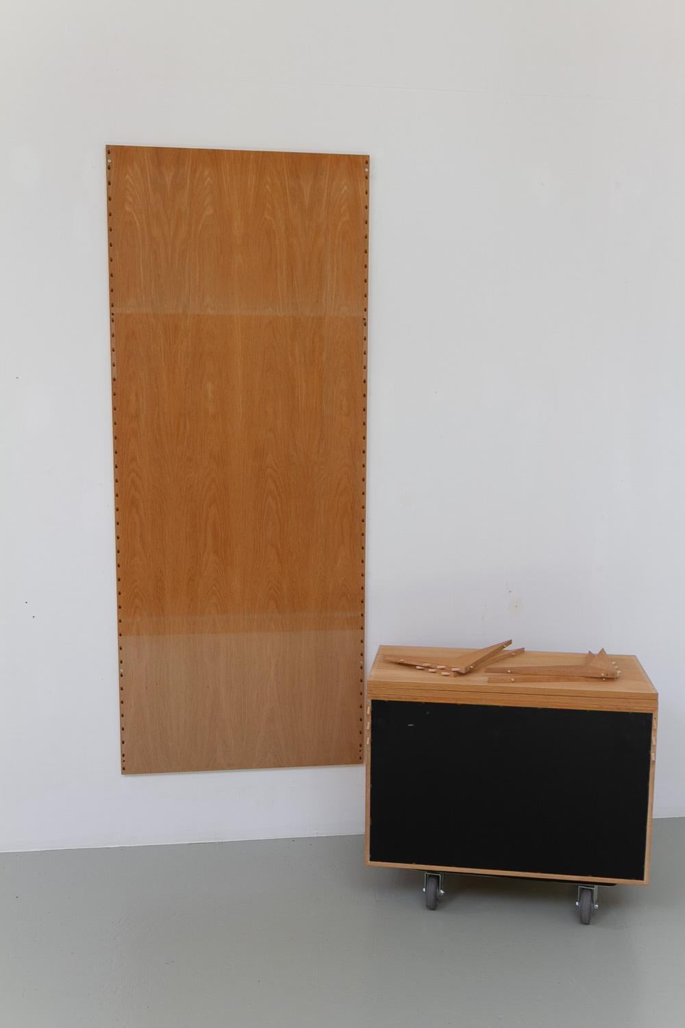 Parete attrezzata moderna danese a 1 campata modulare in Oak di Poul Cadovius per Cado 1960. in vendita 12