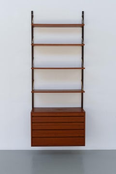 Danish Modern 1-Bay Modular Teak Wall Unit by Poul Cadovius for Cado, 1960s.