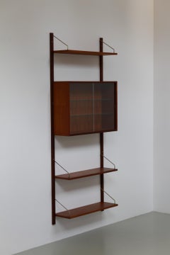 Danish Modern 1-Bay Modular Teak Wall Unit by Poul Cadovius for Cado, 1960s.