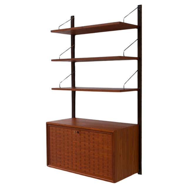 Vintage Danish 2-Bay Rosewood Modular Wall Unit by Poul Cadovius for ...