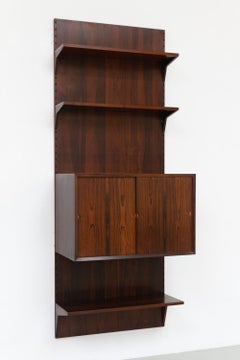 Danish Modern 1-Bay Rosewood Modular Wall Unit by Poul Cadovius for Cado 1960s.