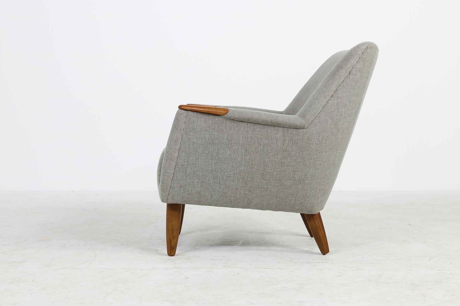 Mid-20th Century Danish Modern 1960s Lounge Chair, Armchair Attributed to Kurt Ostervig