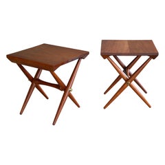 Danish Modern 1960s Side or End Tables in Solid Teak Jens Quistgaard