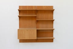 Danish Modern 2-Bay Modular Oak Wall Unit by Poul Cadovius for Cado 1960s.