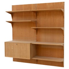 Modularer dänischer moderner dänischer Wandschrank aus Eiche von Poul Cadovius für Cado, 2-Bay, 1960er Jahre.