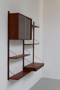 Danish Modern 2-Bay Modular Teak Wall Unit by Poul Cadovius for Cado, 1960s.