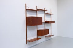 Danish Modern 3-Bay Modular Teak Wall Unit by Poul Cadovius for Cado, 1960s