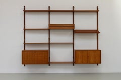 Danish Modern 3-Bay Modular Teak Wall Unit by Poul Cadovius for Cado, 1960s.