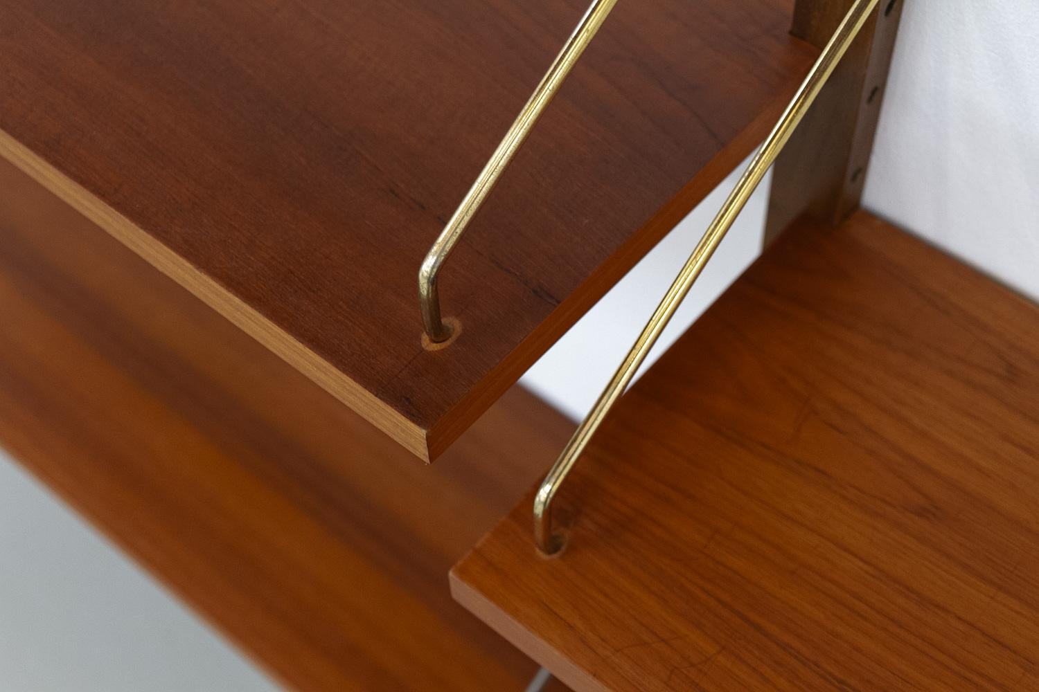 Parete attrezzata moderna danese a 3 vani in teak di Poul Cadovius per Cado, 1960. in vendita 2