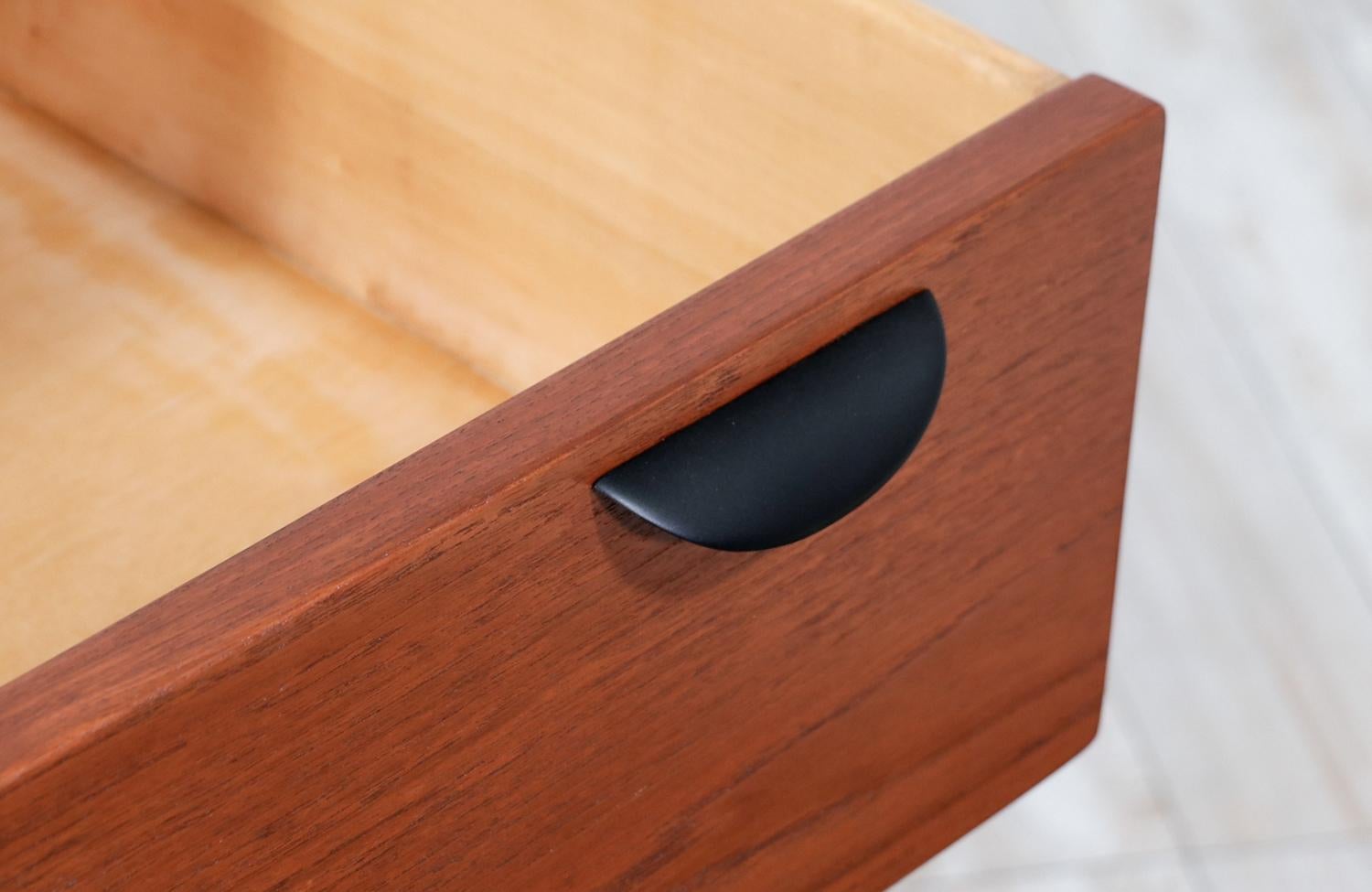 Metal Expertly Restored - Danish Modern 6-Drawer Teak Dresser