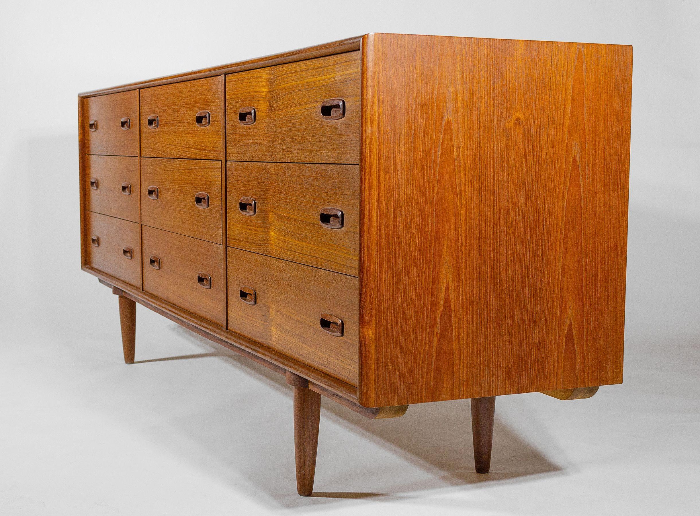 mid century modern dresser 9 drawer