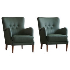 Danish Modern, A Pair of Lounge Chairs, Attributed to Hvidt
Mølgaard, 1960s Danish Modern, A Pair of Lounge Chairs, Attributed to Hvidt
Mølgaard, 1960s