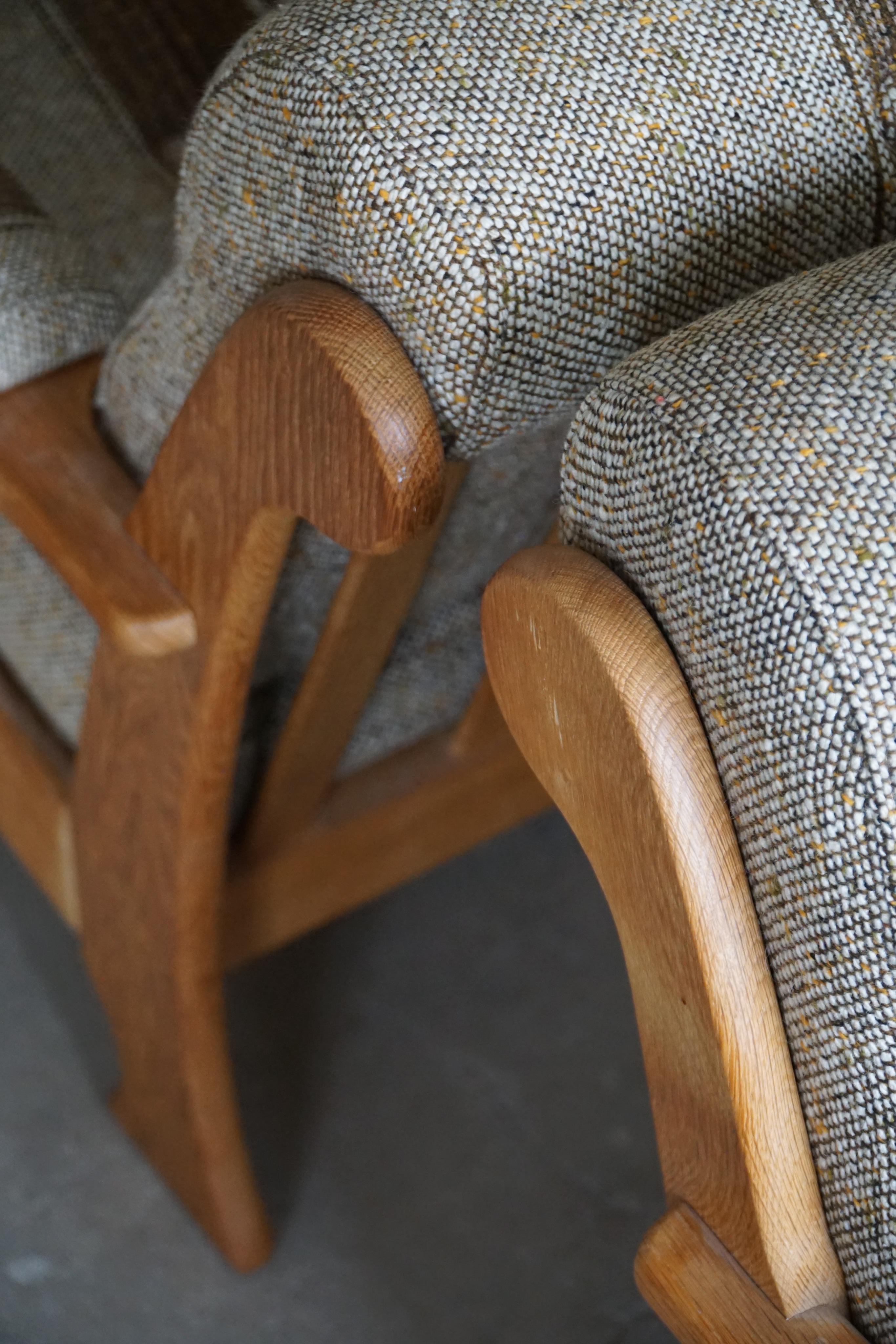 Danish Modern, Paire de chaises longues en Oak, Henning Kjærnulf, années 60 en vente 4