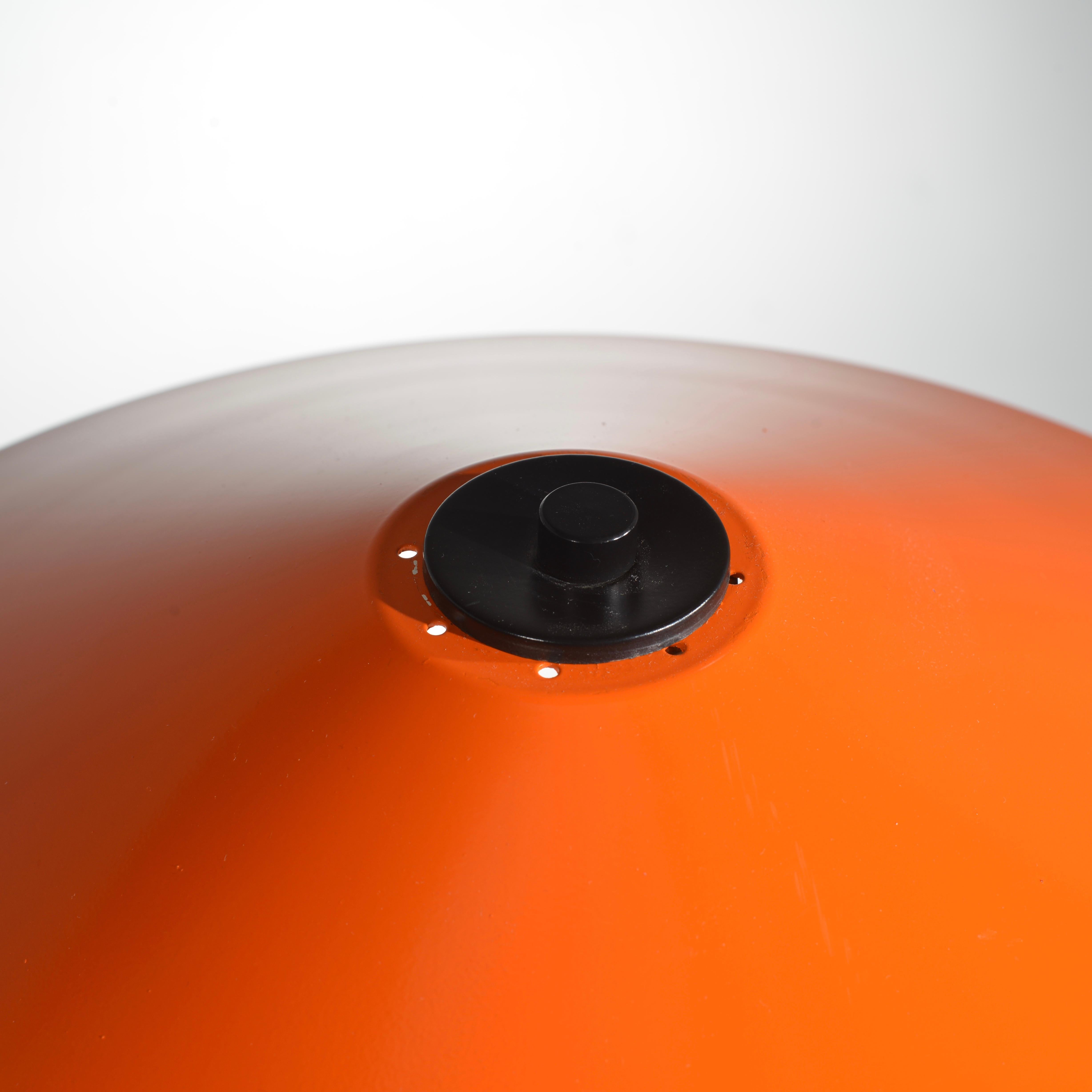 Danish Modern Adjustable Orange Table Lamp 1