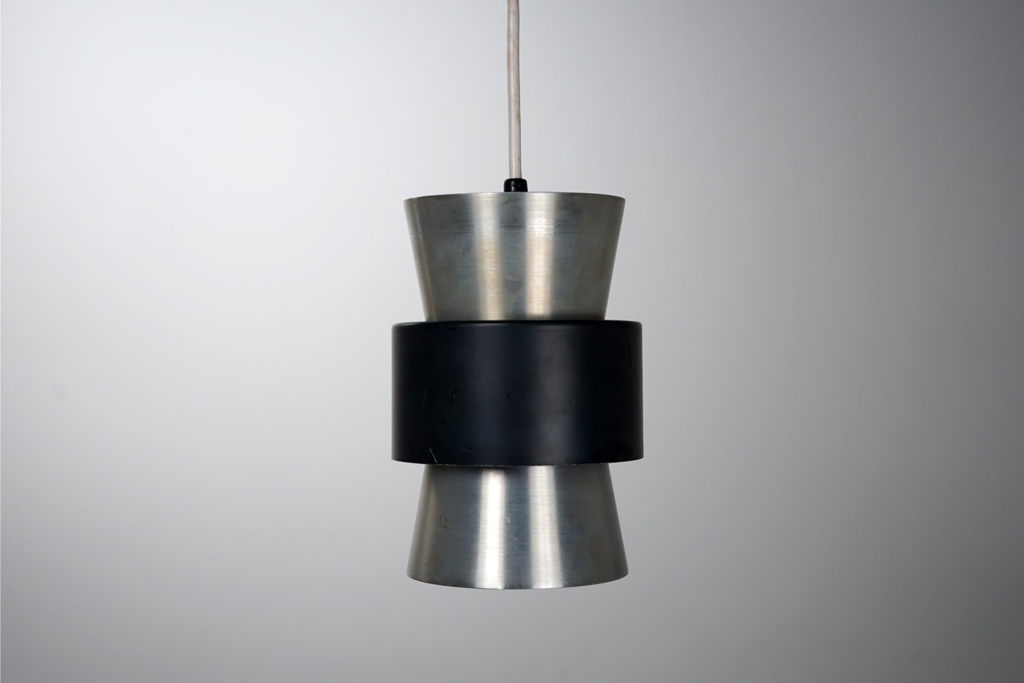 Scandinavian Modern Danish Modern Aluminum Pendant Light For Sale