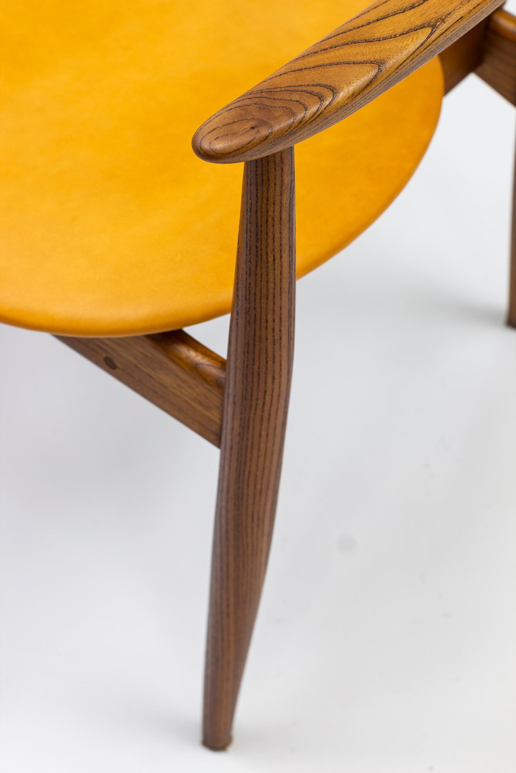 Danish Modern Arm Chair by Arne Wahl Iversen, Produced in Denmark 3