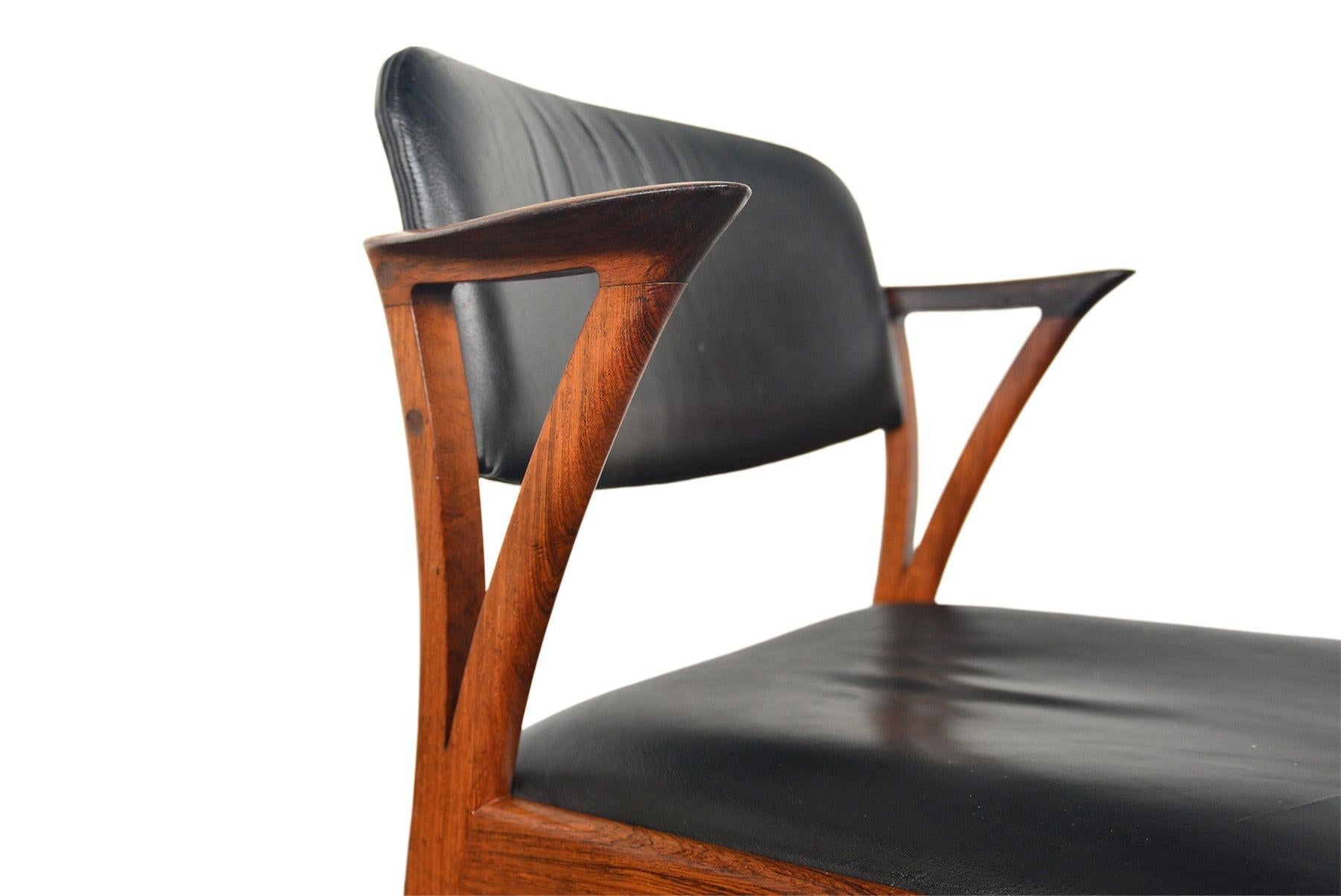 Danish Modern Armchair in Brazilian Rosewood For Sale 1
